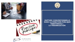 Rupture conventionnelle fonction publique